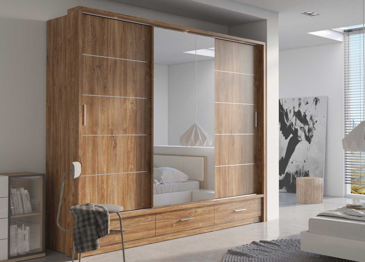 VIKI™ ENERGY Collection - Armoire penderie innovante avec tiroir et lu