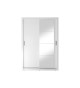 Armoire portes coulissantes blanche avec miroir