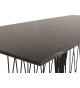 Table basse rectangulaire contemporaine finition marbre noire
