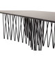 Table basse rectangulaire contemporaine finition marbre noire