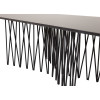 Table basse rectangulaire contemporaine finition marbre noire