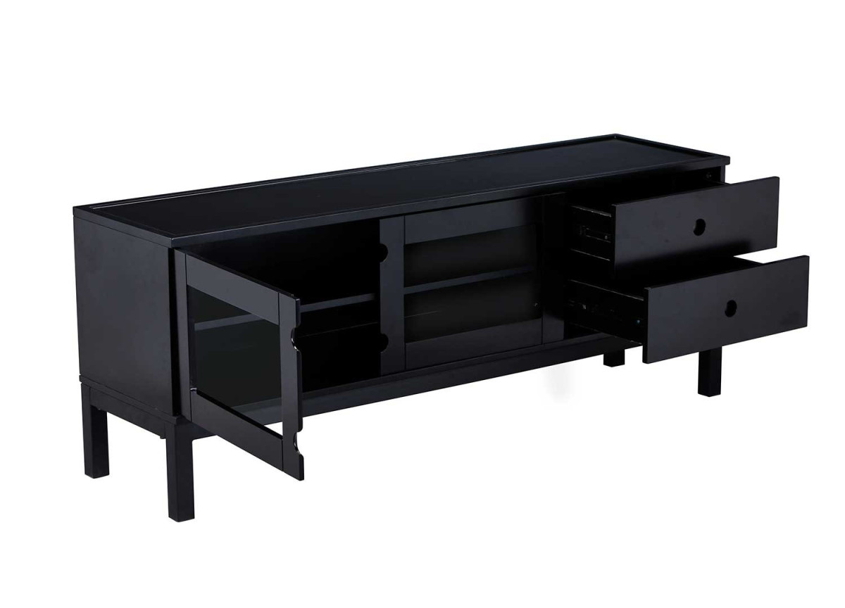 Meuble noir 150 cm pour téléviseur
