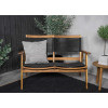 Banc de jardin confortable 2 places