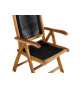 Chaises confortables pliantes en bois et corde filé noir