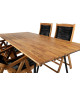 Table de jardin en bois d'acacia huilé 200 cm