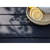 Table de jardin composite et aluminium noir 200 cm
