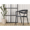 Chaises de jardin design en aluminium noir