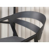 Chaises de jardin design en aluminium noir