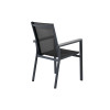 Chaises de jardin design en aluminium noir