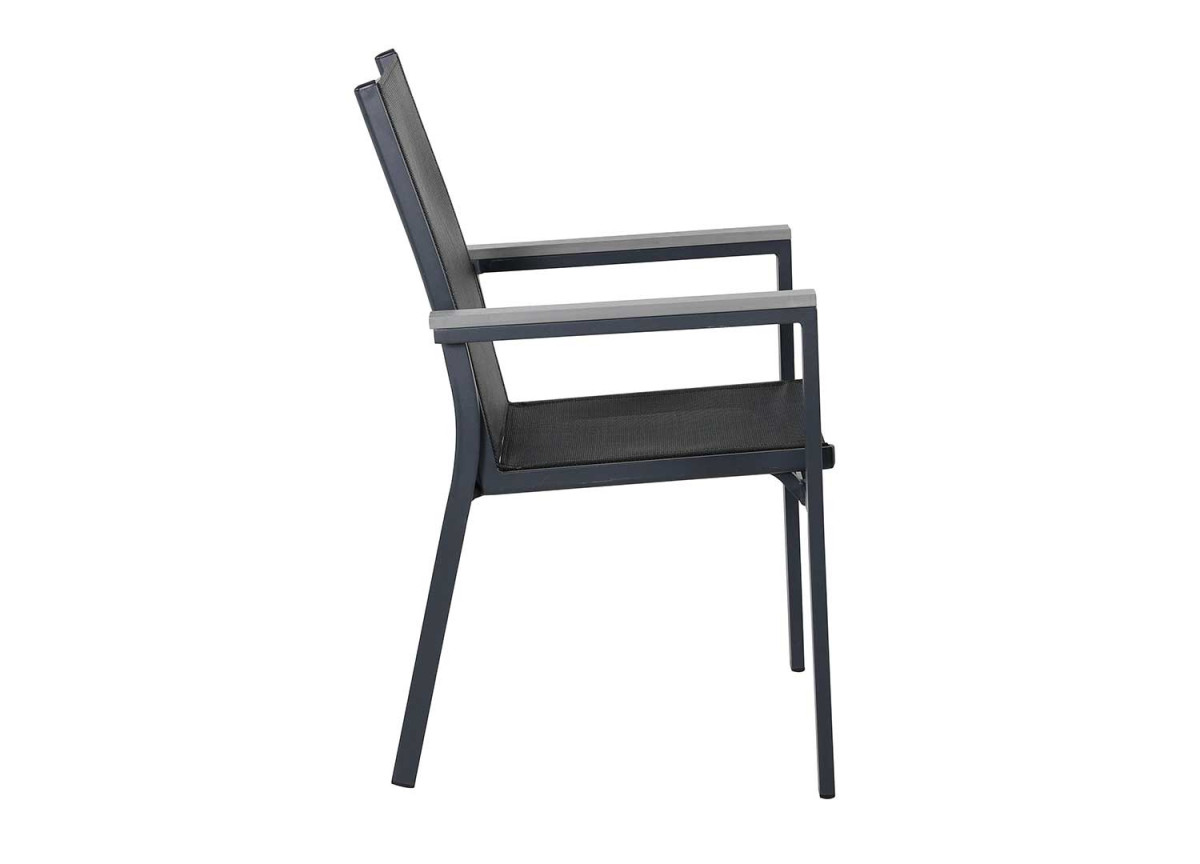 Chaises de jardin design en aluminium noir