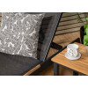 2 Chaises longues en aluminium et tissu noir