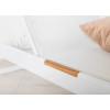 2 Chaises longues en aluminium et tissu blanc