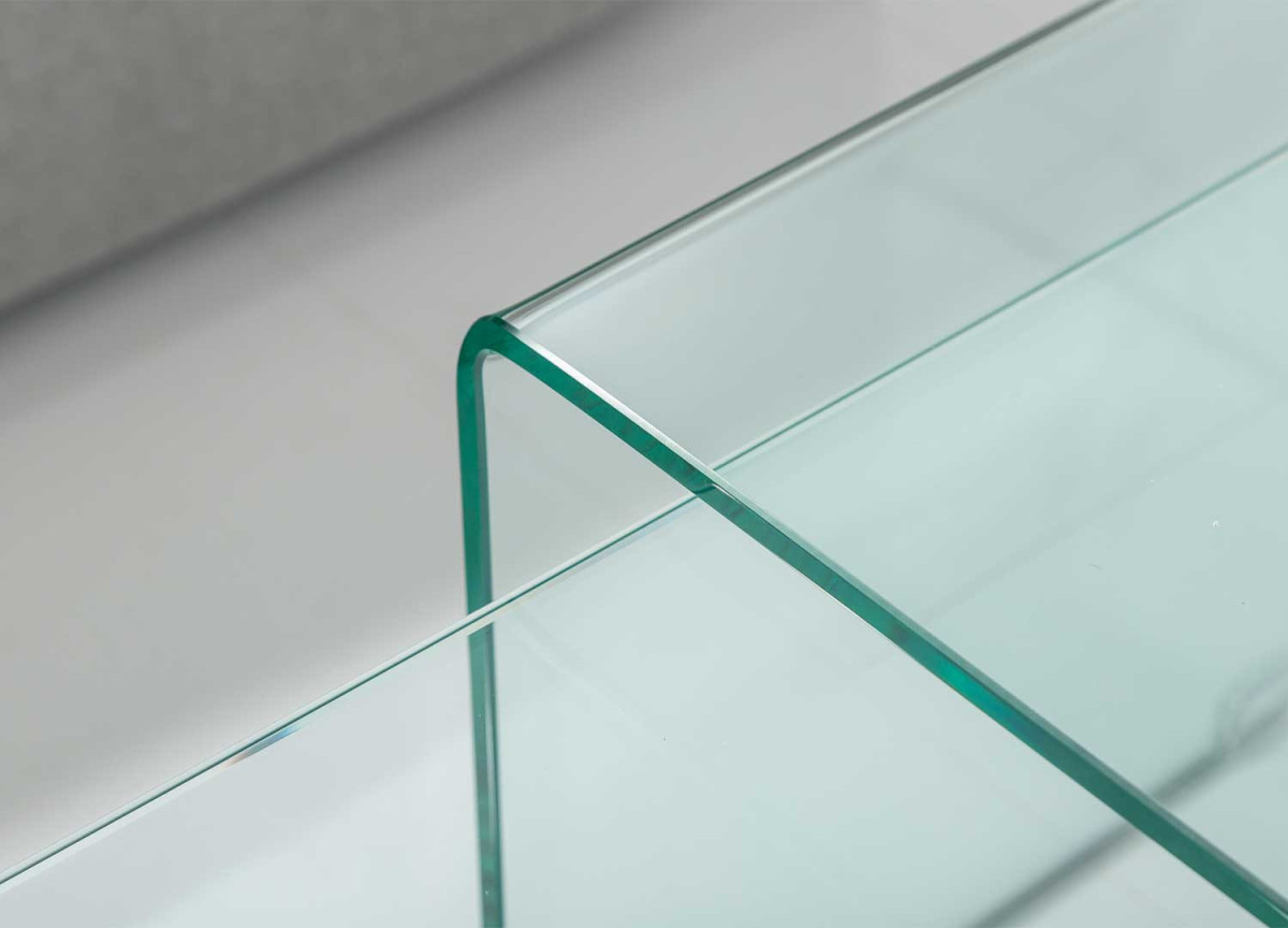 Tables Basses Modulables en Verre Transparent