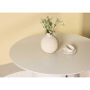 Table à manger ronde en bois 140 cm coloris beige