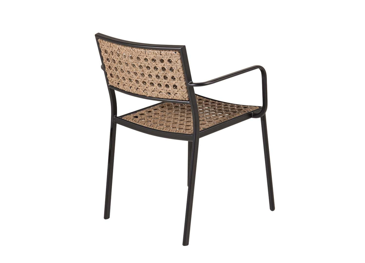 Chaises de jardin thermolaqués et polyrotin pas cher