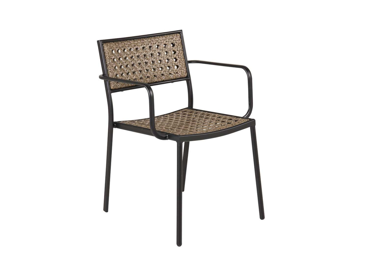 Chaises de jardin thermolaqués et polyrotin pas cher