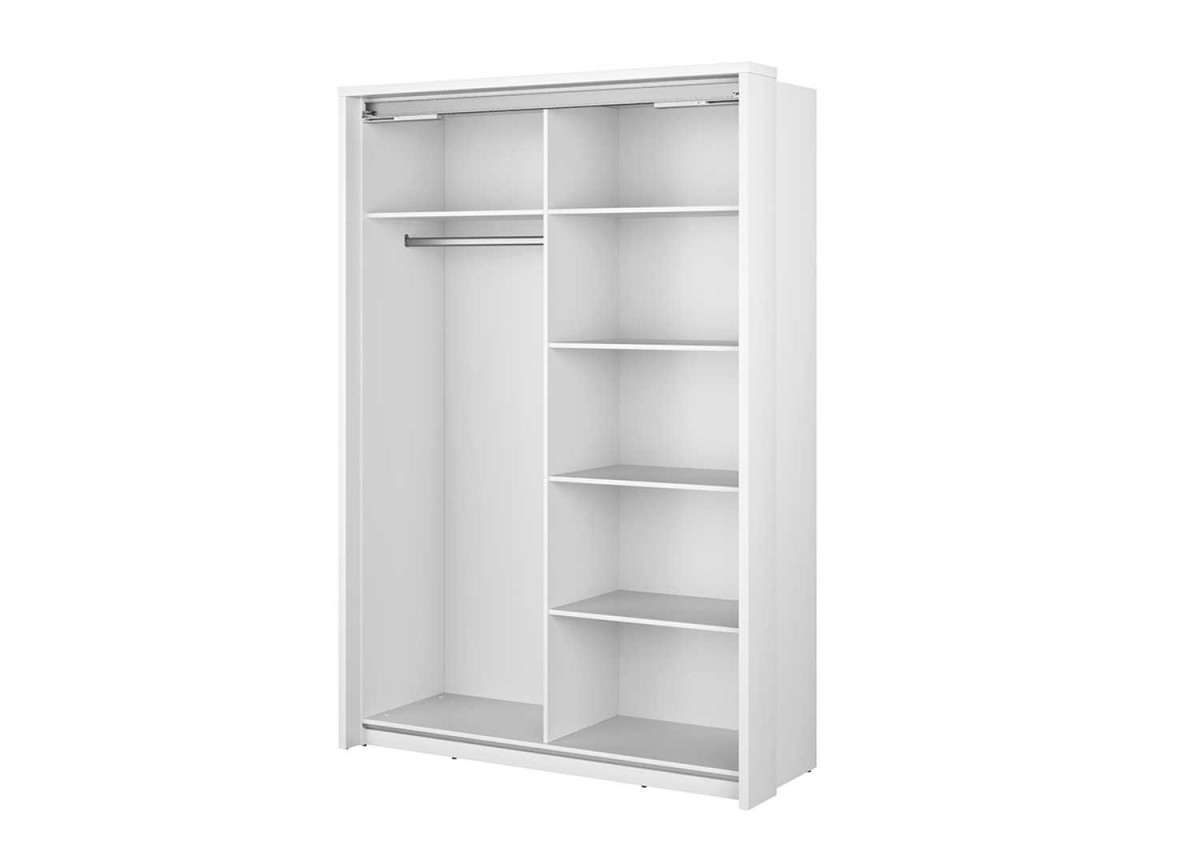 Armoire dressing noir et wengé