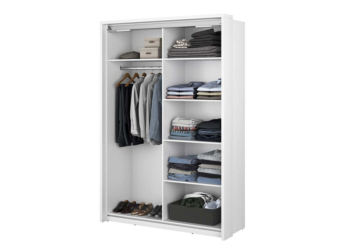 Armoire dressing noir et wengé