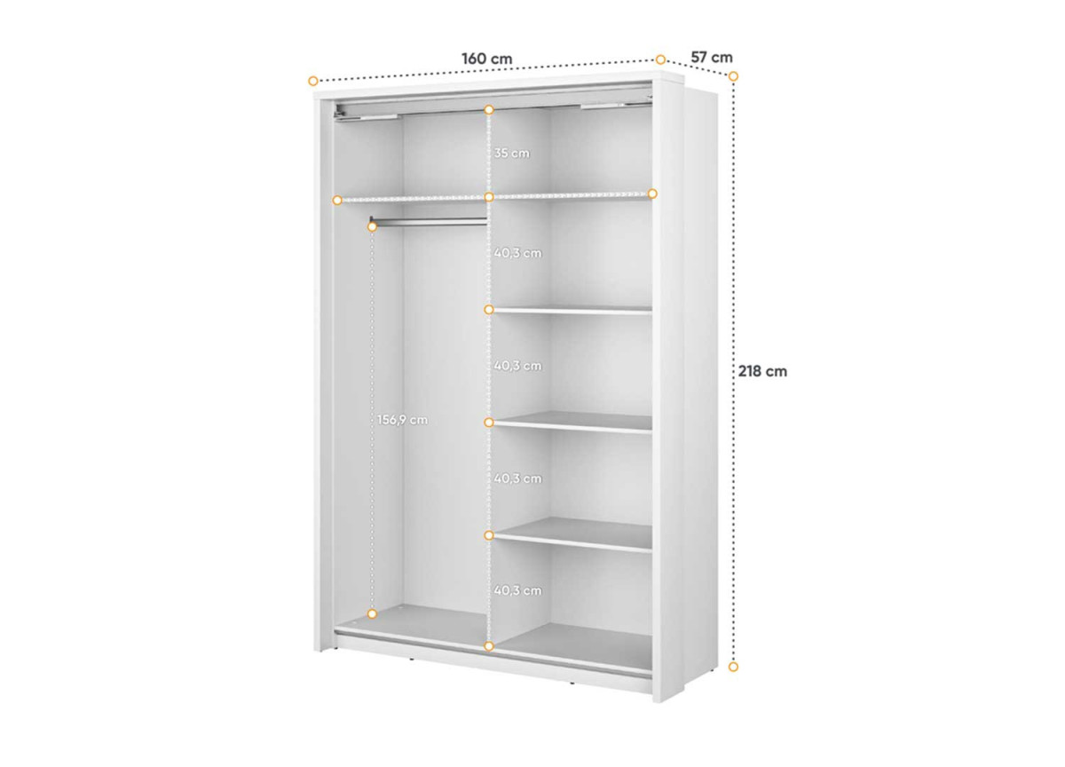Armoire dressing noir et wengé