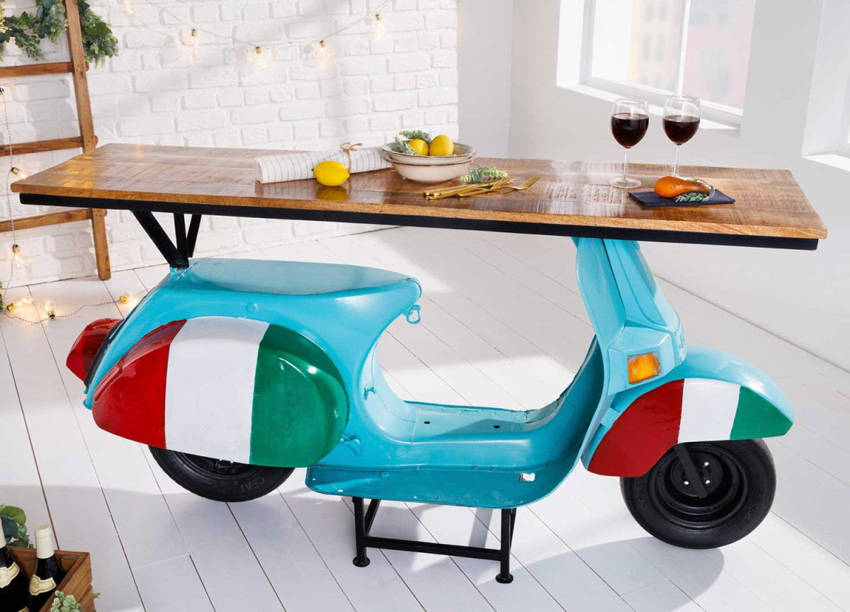 Scooter meuble console de bar