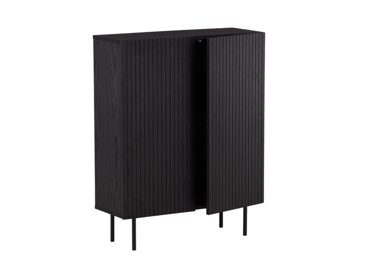 Commode moderne noir 80 cm