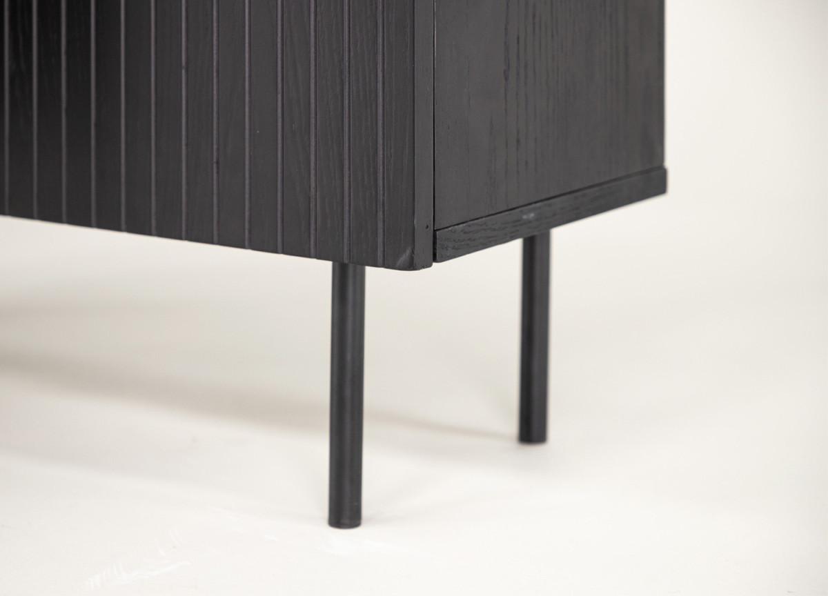 Commode moderne noir 80 cm