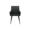 Fauteuils en simili noir