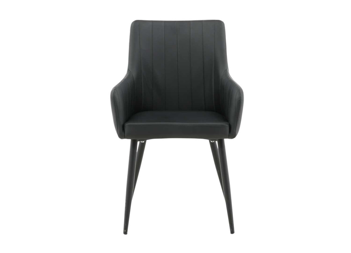 Fauteuils en simili noir