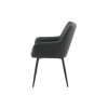 Fauteuils en simili noir