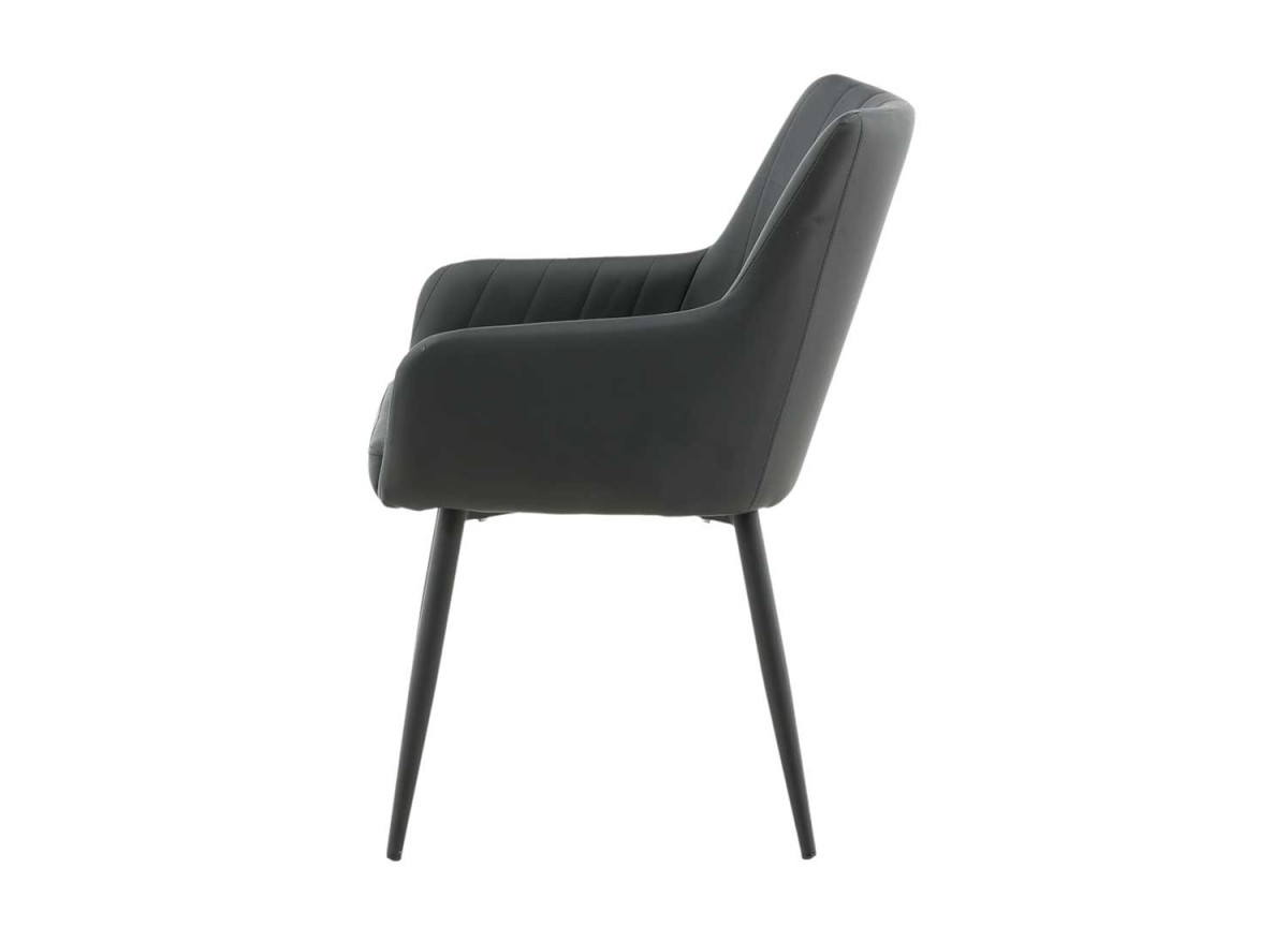 Fauteuils en simili noir