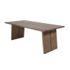Table de repas 210 cm chêne foncé