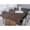 Table de repas 210 cm chêne foncé