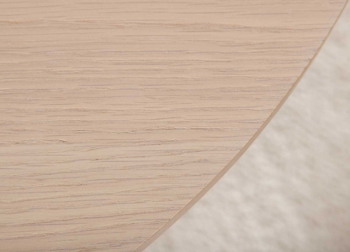 Table à manger moderne chêne blanchi