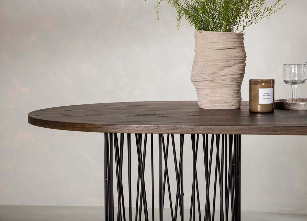 Table de repas ovale 220 cm