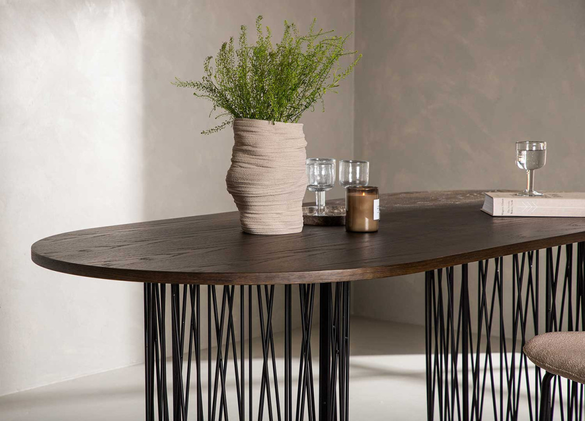 Table de repas ovale 220 cm