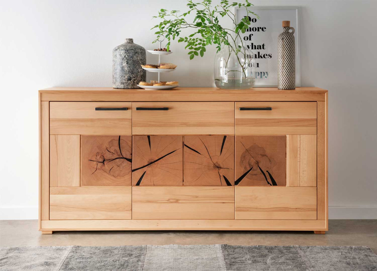 Buffet original en bois massif 171 cm