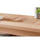Table basse rectangulaire en bois massif