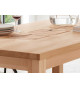 Table de repas rectangulaire en bois massif