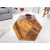 Table basse diamant en bois massif