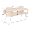 Table basse organique en bois massif