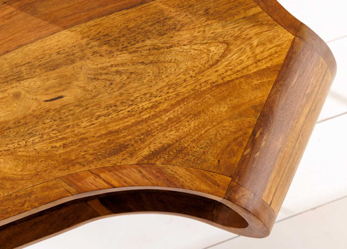 Table Basse Originale en Bois et Métal