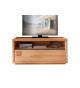 Petit meuble TV en bois et détail noir
