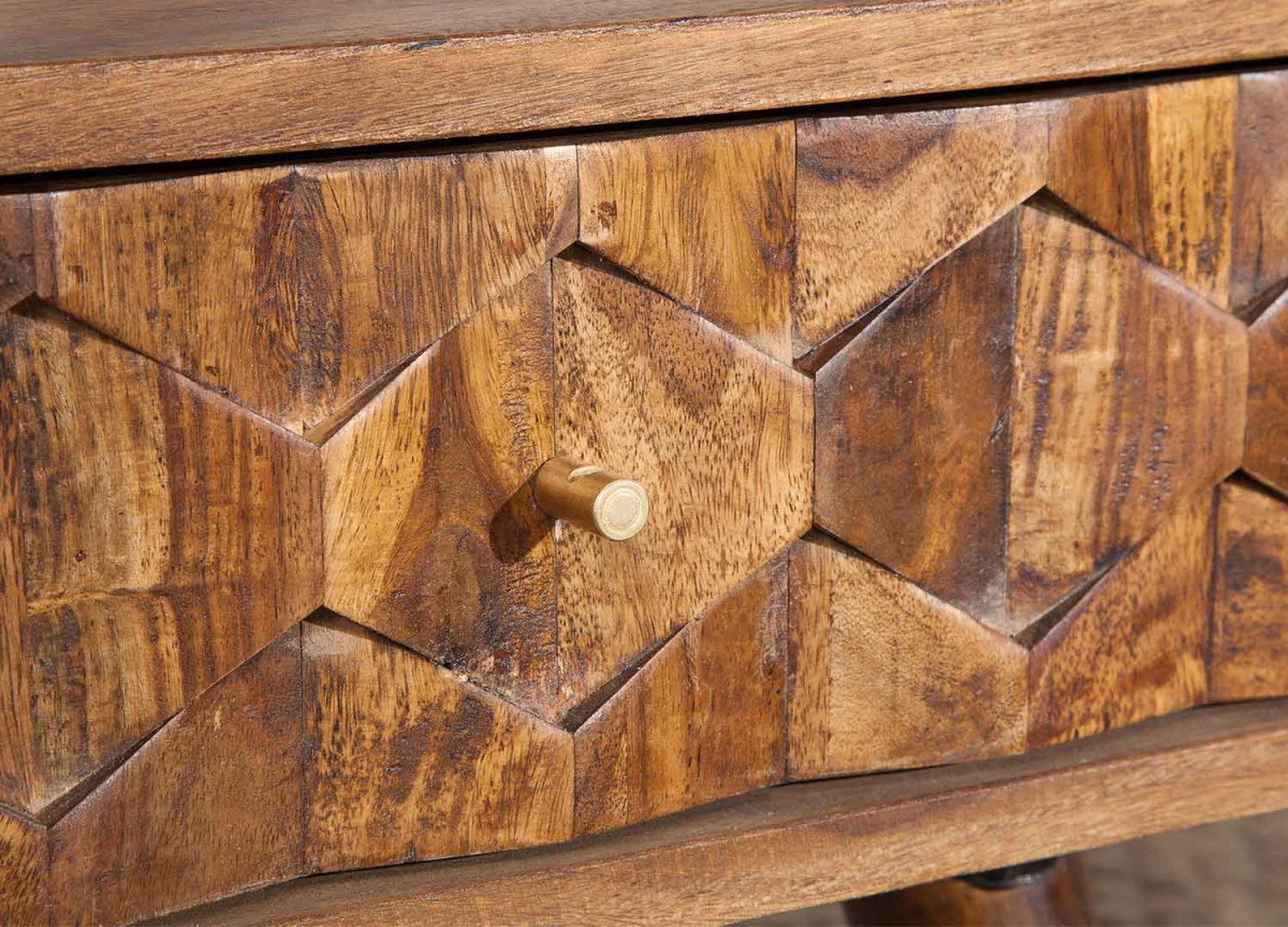 Table Basse Rétro en Bois Massif