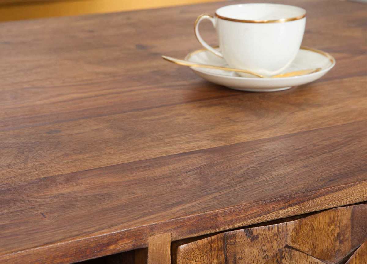 Table Basse Rétro en Bois Massif