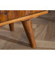 Table de chevet en bois sculpté