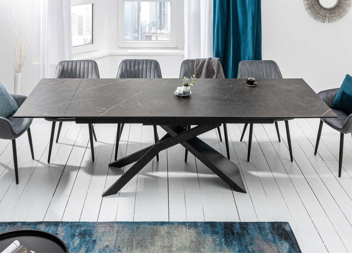 Table de repas extensible en céramique