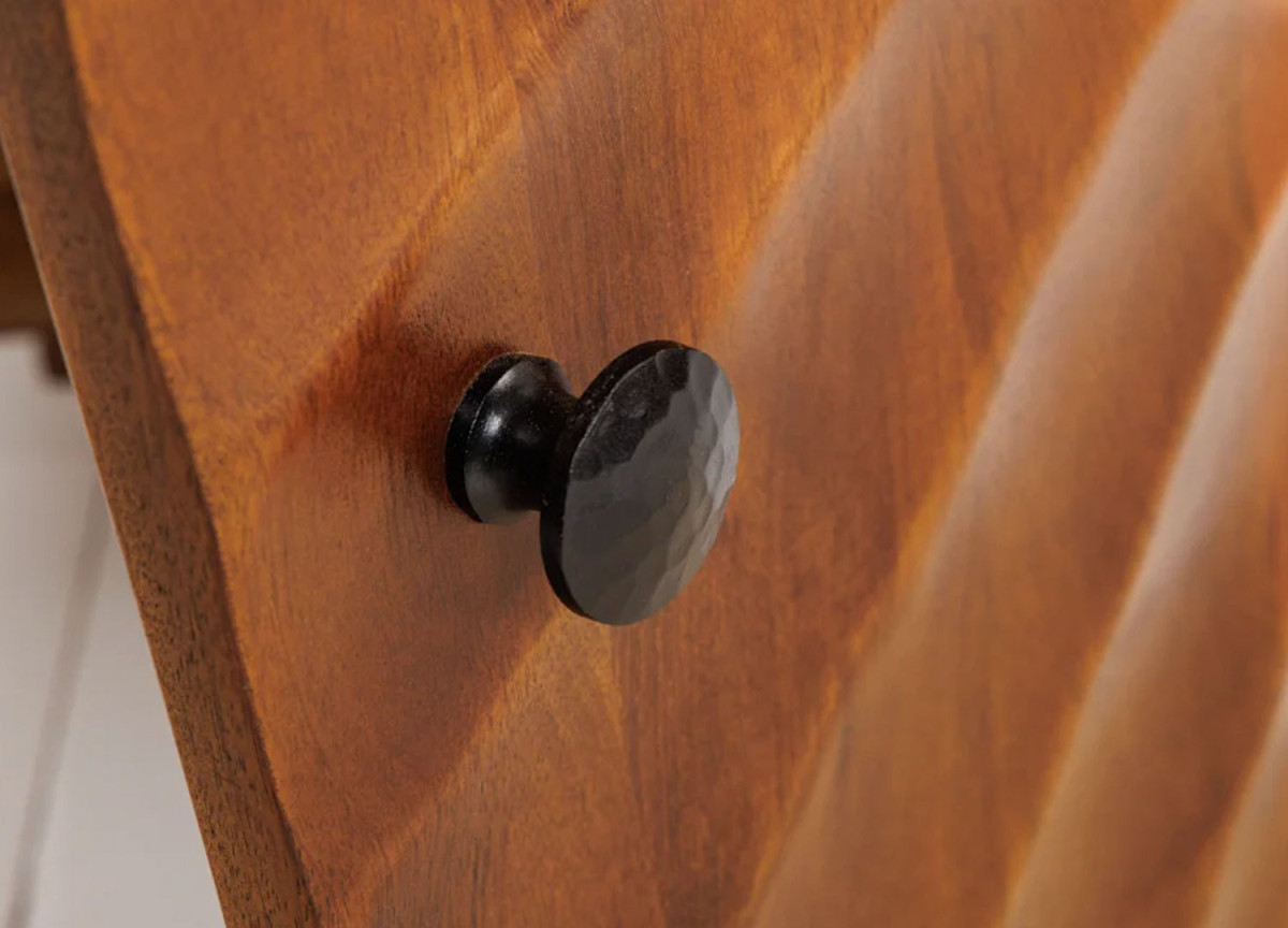 Table de Nuit en Bois Massif - 1 Porte