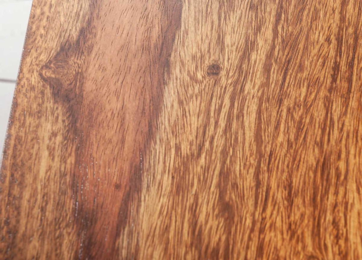 Table Basse Rétro en Bois Massif 100 cm