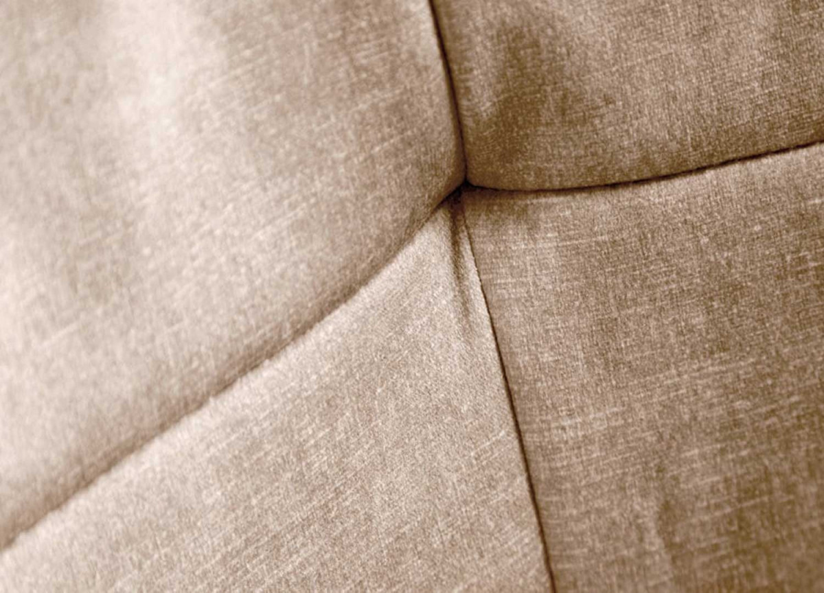 Chaise de bureau design en velours grège