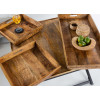 Table basse en bois et plateaux amovibles